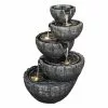 Creston Fountain - LED Lights - 32" - Stone Effect -Style Selections Sales Store 08265084 L