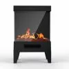 Style Selections Electric Stove with Flame Effect and 3-Sided Window - 24.6-in x 15.98-in - Black -Style Selections Sales Store 10635004 L