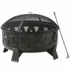 Style Selections Fire Pit - Antique Steel - Wood Burning - 21 21/32-in H x 30-in W x 30-in D 1 Style Selections Fire Pit - Antique Steel - Wood Burning - 21 21/32-in H x 30-in W x 30-in D -Style Selections Sales Store 11875021 L