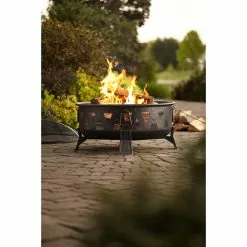 Style Selections Fire Pit - Antique Steel - Wood Burning - 21 21/32-in H x 30-in W x 30-in D 8 Style Selections Fire Pit - Antique Steel - Wood Burning - 21 21/32-in H x 30-in W x 30-in D -Style Selections Sales Store 11875021c L