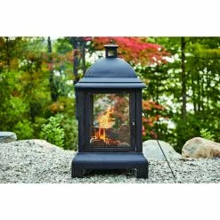 Style Selections Steel Outdoor Fireplace - 24 x 44-in - Black 9 Style Selections Steel Outdoor Fireplace - 24 x 44-in - Black -Style Selections Sales Store 11875023d L
