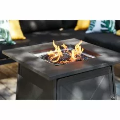 Bali Outdoor Fire Pit - Black - Steel - 50,000-BTU - 24 51/64-in H x 28-in W x 28-in D 9 Bali Outdoor Fire Pit - Black - Steel - 50,000-BTU - 24 51/64-in H x 28-in W x 28-in D -Style Selections Sales Store 11875029d L