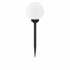 Solar Landscape Light Ball Stake - Plastic 5.91-in Silver
