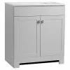 Leisel 2-Door Vanity 1 Sink 31-in Grey and White 2 Leisel 2-Door Vanity 1 Sink 31-in Grey and White -Style Selections Sales Store 13847315 L