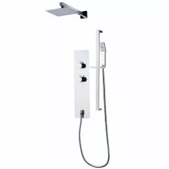 Style Selections Shower Panel - 5 7/8-in x 23 5/8-in - Chrome - Square Head