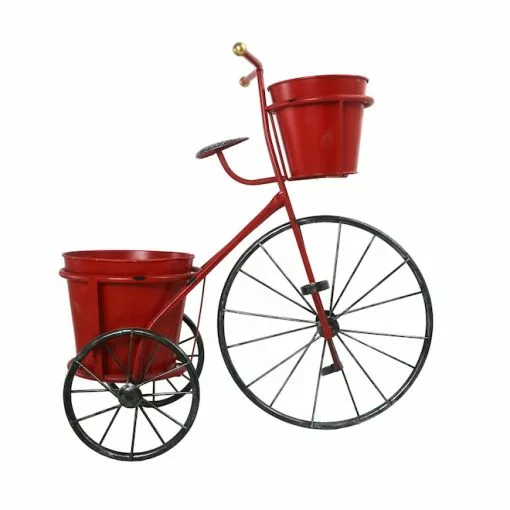 Style Selections 1-Pack 19.69-in x 20-in Red Metal Planter 7 Style Selections 1-Pack 19.69-in x 20-in Red Metal Planter -Style Selections Sales Store 18835037 L