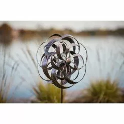 Style Selections 72.05-in Bronze Metal Round Weathervane 5 Style Selections 72.05-in Bronze Metal Round Weathervane -Style Selections Sales Store 18835042b L