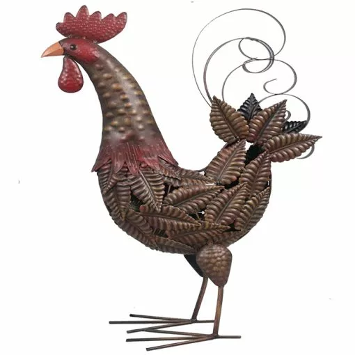 Style Selections 20.25-in Bronze Rooster Figurine 5 Style Selections 20.25-in Bronze Rooster Figurine -Style Selections Sales Store 18835043 L