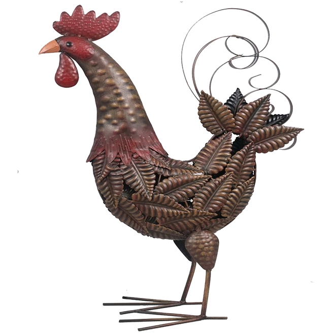 Style Selections 20.25-in Bronze Rooster Figurine 3 Style Selections 20.25-in Bronze Rooster Figurine