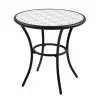 Style Selections Melrose 28-in Black Steel Round Bistro Table -Style Selections Sales Store 20235157 L
