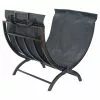 Foldable Log Holder and Tote - Black -Style Selections Sales Store 30736524 L