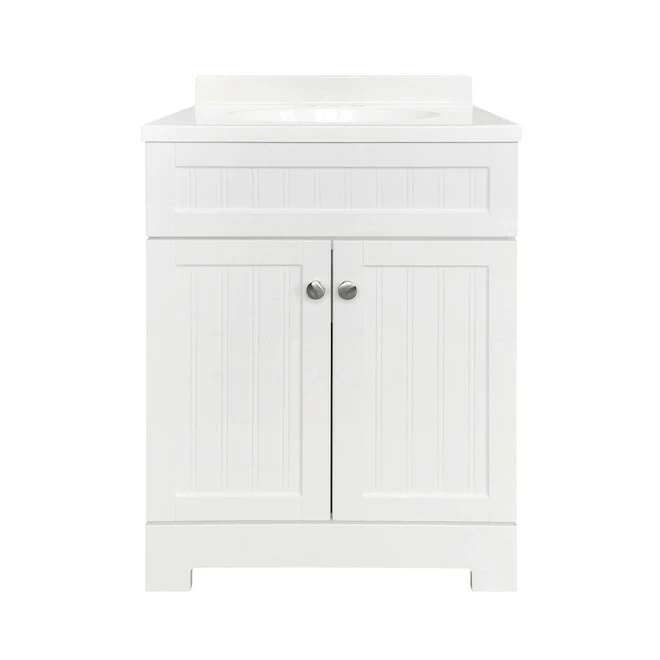 Style Selections Ellenbee Bathroom Vanity with Top White 24-in 3 Style Selections Ellenbee Bathroom Vanity with Top White 24-in