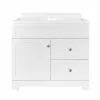 Style Selections Ellenbee Bathroom Vanity with Top - White - 1-Door/2-Drawer - 36-in 2 Style Selections Ellenbee Bathroom Vanity with Top - White - 1-Door/2-Drawer - 36-in -Style Selections Sales Store 31915079 L