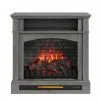 Style Selections Infrared Electric Fireplace with Shelf - 33-in x 33.75-in - 1500 W - Ash Grey -Style Selections Sales Store 32255007 L
