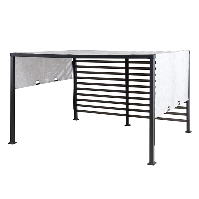 Vikki Pergola - 10' x 12' - Steel/Aluminum - Woodgrain 3 Vikki Pergola - 10' x 12' - Steel/Aluminum - Woodgrain