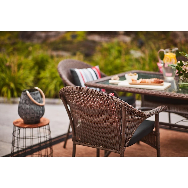Style Selections Spruce Hills Brown Wicker Stackable Patio Chair 6 Style Selections Spruce Hills Brown Wicker Stackable Patio Chair - Image 4