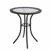 Style Selections Spruce Hills 28 3/16-in Round Patio Brown Bistro Table in Steel and Tempered Glass 1 Style Selections Spruce Hills 28 3/16-in Round Patio Brown Bistro Table in Steel and Tempered Glass -Style Selections Sales Store 41355013 L