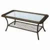 Style Selections Spruce Hills 42-in x 17-in Brown Patio Coffee Table -Style Selections Sales Store 41355014 L