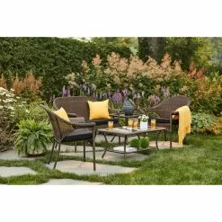 Style Selections Spruce Hills Brown 20-in x 20-in Patio Side Table -Style Selections Sales Store 41355015d L