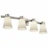 Portfolio Wall Sconce - Satin-Nickel Steel - 4-Light -Style Selections Sales Store 43105008 L