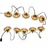 Style Selection 10-Lights String - Flowers - Galvanized - G40 incandescent bulbs -Style Selections Sales Store 43325103 L