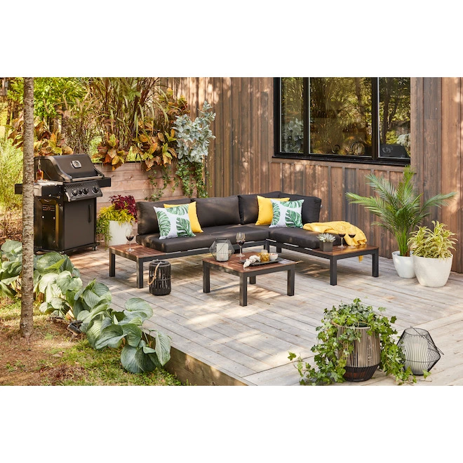 Style Selections Maven Outdoor Furniture - Aluminum - 2 Pieces - Black 4 Style Selections Maven Outdoor Furniture - Aluminum - 2 Pieces - Black - Image 2