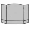 Steel Fireplace Screen - 3-Panel - 47.87"x 28.9" - Black -Style Selections Sales Store 46715001 L