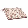Style Selections 1-Piece Poet's Garden Red Geometric Seat Pad -Style Selections Sales Store 47235048 L