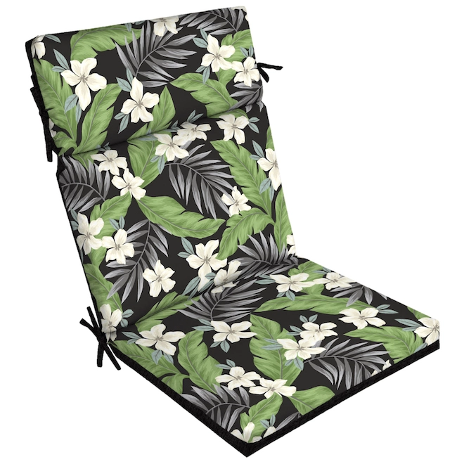 Style Selections 1-Piece Oliani Tropical Floral Patio Chair Cushion 3 Style Selections 1-Piece Oliani Tropical Floral Patio Chair Cushion