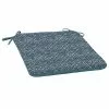 Style Selections 1-Piece Hadrian Tile Blue Geometric Seat Pad