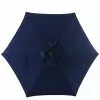 Style Selections Blue Fabric and Steel 7.5-ft Umbrella -Style Selections Sales Store 48655078 L