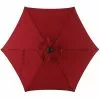 Style Selections 7.5-ft Red Steel Sun Umbrella -Style Selections Sales Store 48655079 L