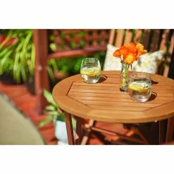 Style Selections Danforth Rea Bistro Set - Wood - 3-Piece - Brown -Style Selections Sales Store 48655111c L