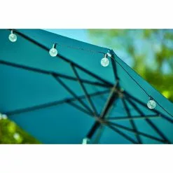 Style Selections Umbrella - 9-ft x 9-ft - Teal - Polyester -Style Selections Sales Store 48655112c L