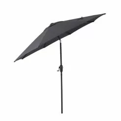 Style Selections Market Umbrella - 9-ft x 9-ft - Polyester - Black