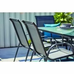 Style Selections Pelham Bay Rectangle Dining Table - Black Steel and Glass - 60-in x 38-in x 28-in 9 Style Selections Pelham Bay Rectangle Dining Table - Black Steel and Glass - 60-in x 38-in x 28-in -Style Selections Sales Store 48655117d L