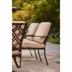 Style Slections Glenn Hill Patio Chair - Steel and Olefin - Tan - Set of 4 -Style Selections Sales Store 48655120c L
