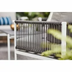 Style Selections 4-Piece Outdoor Conversation Set - Grey and White -Style Selections Sales Store 48655135d L