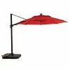 Style Selections 11-ft Offset Umbrella - Red - Aluminum 1 Style Selections 11-ft Offset Umbrella - Red - Aluminum -Style Selections Sales Store 48655148 L