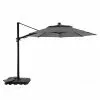 Style Selections Olefin Offset Lighted 11-ft Round Hanging Umbrella with Black Metal Frame 1 Style Selections Olefin Offset Lighted 11-ft Round Hanging Umbrella with Black Metal Frame -Style Selections Sales Store 48655149 L