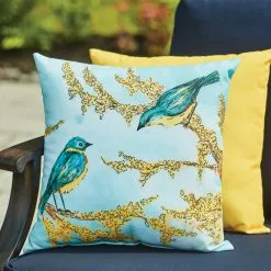 Style Selections Patio Cushion - 16-in x 16-in - Polyester - Birds 9 Style Selections Patio Cushion - 16-in x 16-in - Polyester - Birds -Style Selections Sales Store 49235047d L