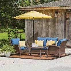 Style Selections Patio Cushion - 16-in x 16-in - Polyester - Yellow -Style Selections Sales Store 49235050c L