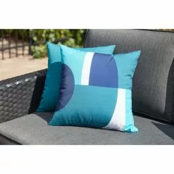 Style Selections Outdoor Throw Pillow - 18-in x 18-in - Teal Polyester 9 Style Selections Outdoor Throw Pillow - 18-in x 18-in - Teal Polyester -Style Selections Sales Store 49235074d L