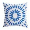 Style Selections Outdoor Throw Pillow - 18-in x 18-in - Polyester - Blue and White -Style Selections Sales Store 49235076 L