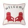 Style Selections Outdoor Cushion - Welcome and Bienvenue Print - 18-in x 18-in 2 Style Selections Outdoor Cushion - Welcome and Bienvenue Print - 18-in x 18-in -Style Selections Sales Store 49235161a L
