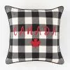 Style Selections Outdoor Cushion - "Canada" Print - Black/White/Red - 18-in W x 18-in L