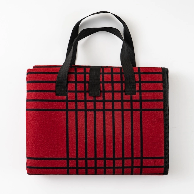 Style Selections Picnic Blanket - Red/Black Plaid - 50-in x 60-in 5 Style Selections Picnic Blanket - Red/Black Plaid - 50-in x 60-in - Image 3