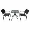 Style Selection Bistro Patio Set - Steel and Resin - Black - 3 Pieces -Style Selections Sales Store 72255050 L