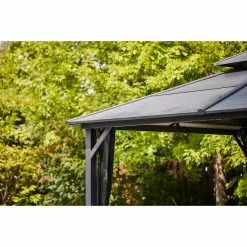 Style Selections Vented Roof Gazebo - 10-ft x 12-ft - Galvanized Steel - Grey 7 Style Selections Vented Roof Gazebo - 10-ft x 12-ft - Galvanized Steel - Grey -Style Selections Sales Store 72255182c L