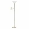 Metal Torchiere Lamp - 71" - Brushed Steel -Style Selections Sales Store 79565106 L